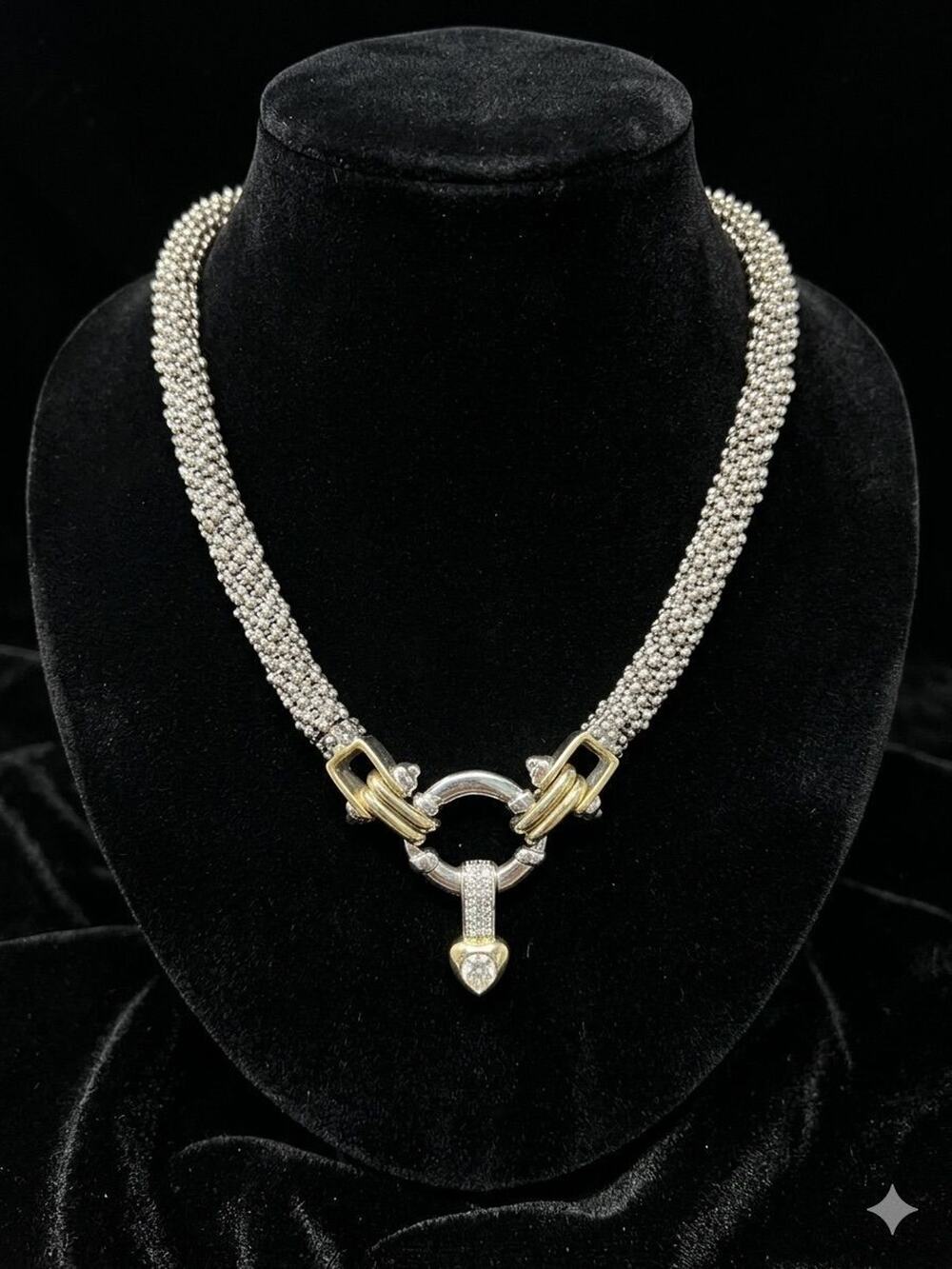 Vintage Silver & Gold Tone Necklace